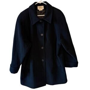 Vintage Worthington Mid-Length A-Line100% Wool Coat, Size 16, EUC